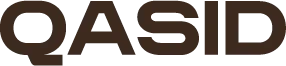 QASID logo (brown wordmark)