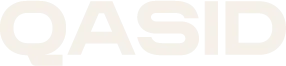 QASID logo in light brown color